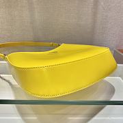 PRADA Cleo Brushed Leather Shoulder Bag (Yellow) - 4