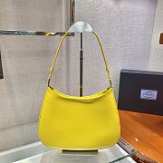 PRADA Cleo Brushed Leather Shoulder Bag (Yellow) - 6