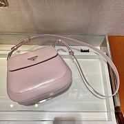 PRADA Cleo Brushed Leather Shoulder Bag With Flap (Alabaster Pink) 1BD311_ZO6_F0E18_V_OOO  - 4
