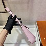 PRADA Cleo Brushed Leather Shoulder Bag With Flap (Alabaster Pink) 1BD311_ZO6_F0E18_V_OOO  - 3
