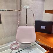 PRADA Cleo Brushed Leather Shoulder Bag With Flap (Alabaster Pink) 1BD311_ZO6_F0E18_V_OOO  - 2