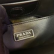 Prada Cleo Brushed Leather Shoulder Bag Black 30cm  - 5
