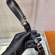 Prada Cleo Brushed Leather Shoulder Bag Black 30cm  - 2