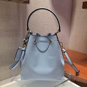 PRADA Saffiano Leather Bucket Bag (Astral Blue) 1BE032_2A4A_F0637_V_OOO  - 4
