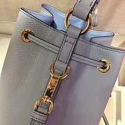 PRADA Saffiano Leather Bucket Bag (Astral Blue) 1BE032_2A4A_F0637_V_OOO  - 2