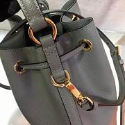 PRADA Saffiano Leather Bucket Bag (Clay Gray) 1BE032_2A4A_F0572_V_OOO  - 3