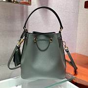 PRADA Saffiano Leather Bucket Bag (Clay Gray) 1BE032_2A4A_F0572_V_OOO  - 2
