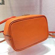 PRADA Saffiano Leather Bucket Bag (Papaya) 1BE032_2A4A_F0S73_V_OOO  - 5