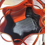 PRADA Saffiano Leather Bucket Bag (Papaya) 1BE032_2A4A_F0S73_V_OOO  - 2