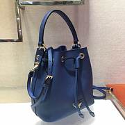 PRADA Saffiano Leather Bucket Bag (Bluette) 1BE032_2A4A_F0016_V_OOO  - 6