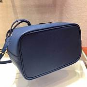 PRADA Saffiano Leather Bucket Bag (Bluette) 1BE032_2A4A_F0016_V_OOO  - 5