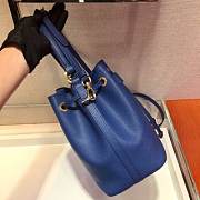 PRADA Saffiano Leather Bucket Bag (Bluette) 1BE032_2A4A_F0016_V_OOO  - 3