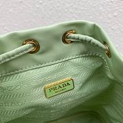 PRADA Fabric Cosmetic Pouch  With Saffiano Wrist & Shoulder Strap (Aqua) 1N1864  - 5