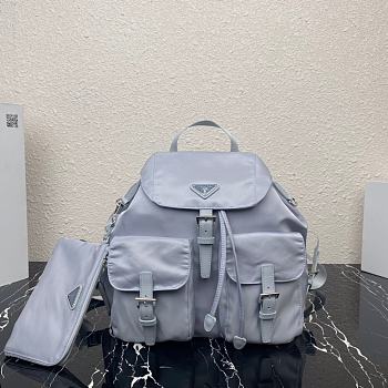 PRADA ReNylon Medium Backpack (Cornflower Blue) 1BZ811_RV44_F0591_V_OTO 