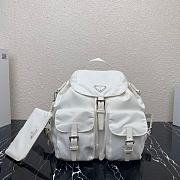 PRADA ReNylon Medium Backpack (White) 1BZ811_RV44_F0009_V_OTO - 1