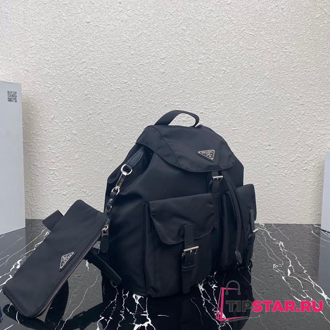 PRADA ReNylon Medium Backpack (Black) 1BZ811_RV44_F0002_V_OTO - 1