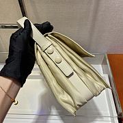 PRADA Large Padded Nylon Shoulder Bag (Beige)  - 2