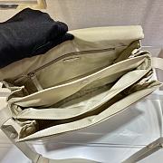 PRADA Large Padded Nylon Shoulder Bag (Beige)  - 5