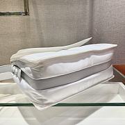 PRADA Large Padded Nylon Shoulder Bag (White)  - 4