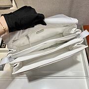 PRADA Large Padded Nylon Shoulder Bag (White)  - 5