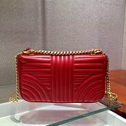 PRADA Diagramme Shoulder Bag (Red)  - 5