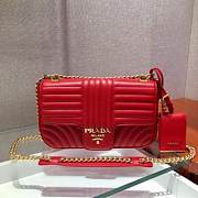 PRADA Diagramme Shoulder Bag (Red)  - 1