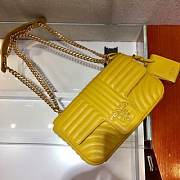 PRADA Diagramme Shoulder Bag (Yellow)  - 6