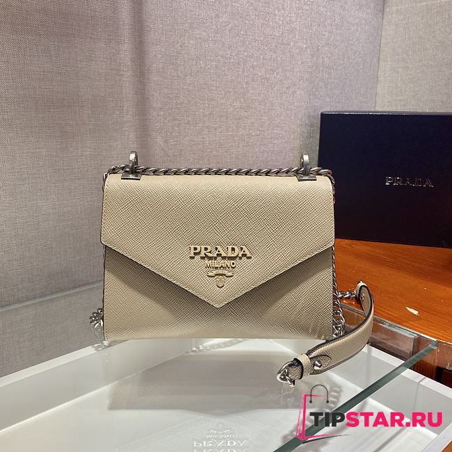 PRADA Saffiano Leather Prada Monochrome Bag (Powder Pink) 1BD127_2ERX_F0ORK_V_OOO  - 1