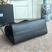 PRADA Saffiano Leather Prada Monochrome Bag 1 (Black) 1BD127_2ERX_F0632_V_OOO  - 2