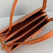 PRADA Brushed Leather Handbag (Orange) - 6