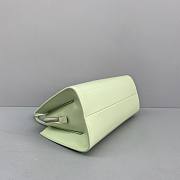 PRADA Brushed Leather Handbag (Green)  - 5