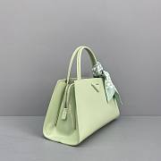 PRADA Brushed Leather Handbag (Green)  - 6