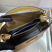 PRADA Matinée Small Saffiano Leather Bag (Gold)  - 3