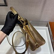 PRADA Matinée Small Saffiano Leather Bag (Gold)  - 4