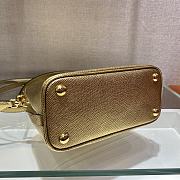 PRADA Matinée Small Saffiano Leather Bag (Gold)  - 5
