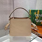 PRADA Matinée Small Saffiano Leather Bag (Powder Pink) 1BA286_2ERX_F0236_V_DOO  - 2