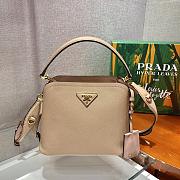PRADA Matinée Small Saffiano Leather Bag (Powder Pink) 1BA286_2ERX_F0236_V_DOO  - 1