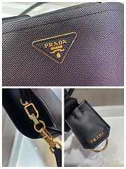PRADA Matinée Small Saffiano Leather Bag (Black) 1BA286_2ERX_F0002_V_DOO  - 6