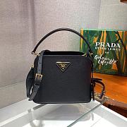 PRADA Matinée Small Saffiano Leather Bag (Black) 1BA286_2ERX_F0002_V_DOO  - 1