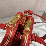 PRADA Galleria Saffiano Leather Mini Bag (Red)  - 4