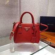 PRADA Galleria Saffiano Leather Mini Bag (Red)  - 1