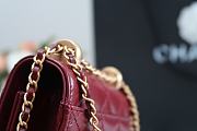 Chanel Double Golden Ball Mobile Phone Bag (Burgundy) 99072  - 5