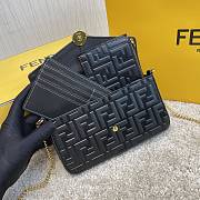 FENDI Wallet On Chain With Pouches Leather Mini-Bag (Black)   - 3