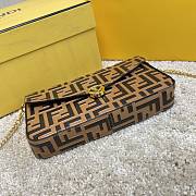 FENDI Wallet On Chain With Pouches Leather Mini-Bag (Brown) 8BS032AAFMF13VK - 5