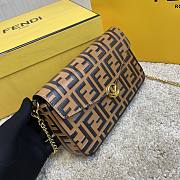 FENDI Wallet On Chain With Pouches Leather Mini-Bag (Brown) 8BS032AAFMF13VK - 4