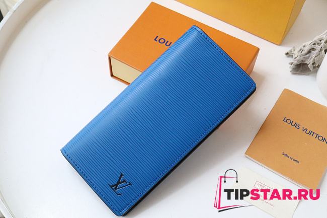 LV Brazza Wallet M80788 (Blue)  - 1