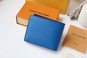 LV Multiple Wallet M80770 (Blue)  - 6