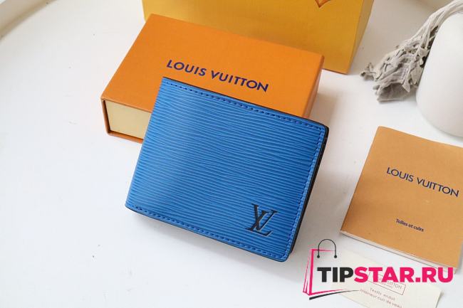 LV Multiple Wallet M80770 (Blue)  - 1