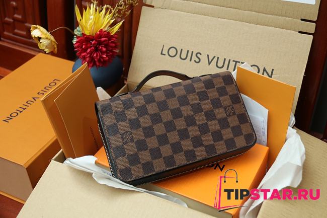 LV Zippy XL Wallet Damier Graphite Canvas (Brown) N41503  - 1