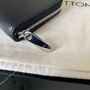 LV Zippy Zipper Coin Water Ripple Wallet (Black) M60067   - 4